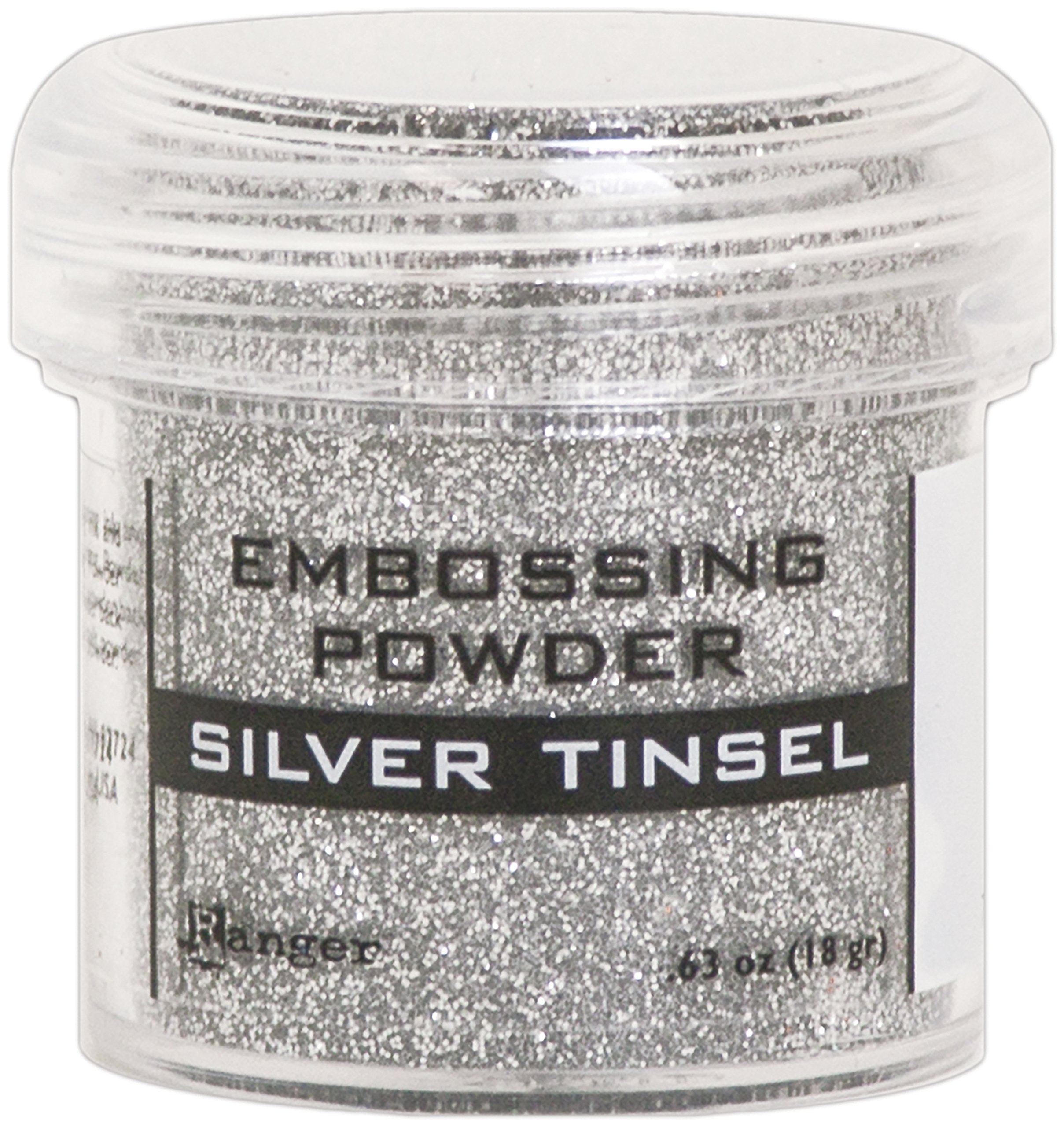 Ranger Silver Tinsel Embossing Powder, Synthetic Material, 4.45 x 4.45 x 4.45 cm