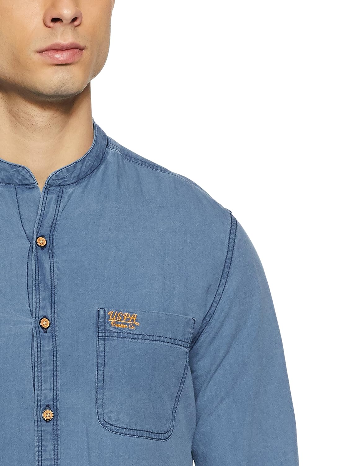 us polo association men's solid regular fit casual shirt