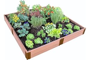 Frame It All Tool-Free Classic Sienna Raised Garden Bed 8' x 8' x 11" - 2" Profile