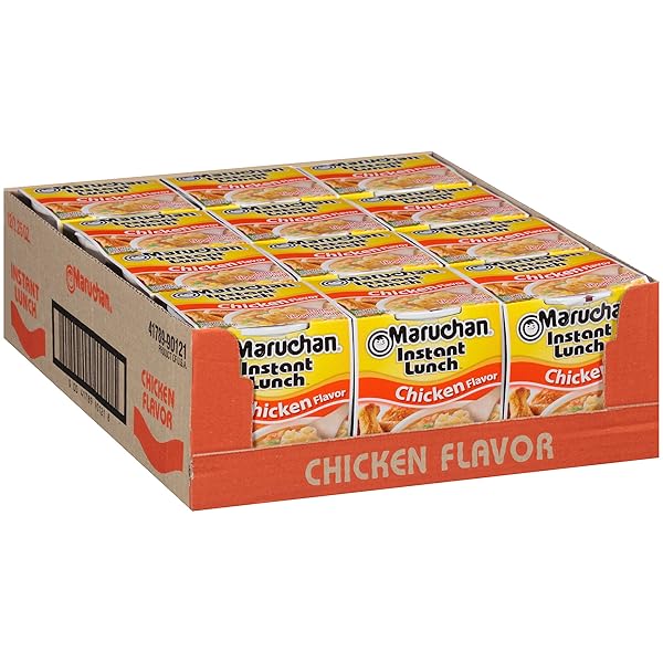 MARUCHAN INSTANT LUNCH CHICKEN FLAVOR, 2.25 OUNCE (PACK OF 12)