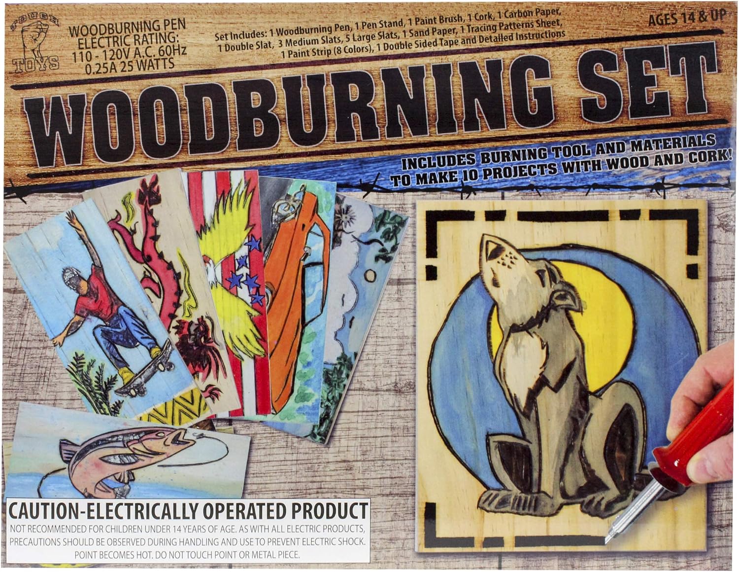 wood burning kit toy
