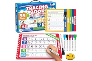 Momo & Nashi Preschool Learning Activities - Letter Tracing Books for Kids Ages 3-5 - Toddler Handwriting Practice - Kindergarten Workbooks for 4 Year Olds, Educational Learning Toys for 3 Year Old