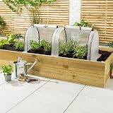 Christow Grow Tunnel Cloche 1.3m - 2 Section Poly Tunnel Greenhouse view 2