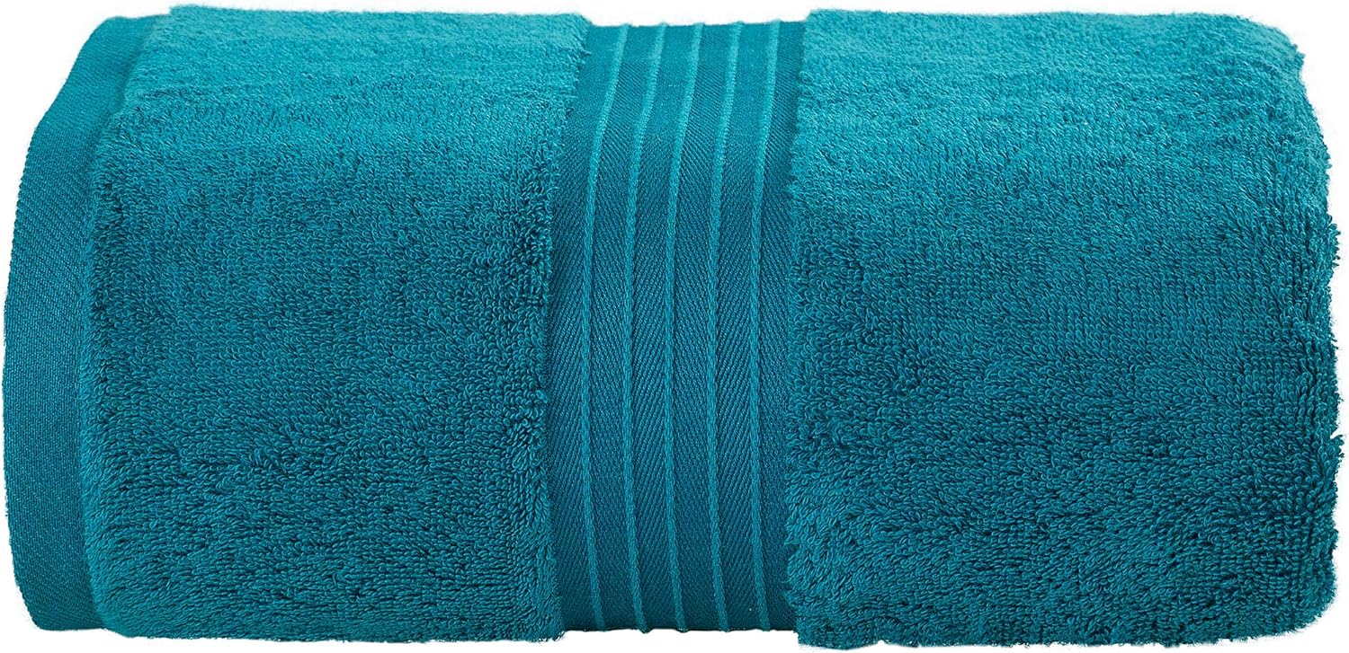 Bliss Casa Large Bath Sheets 35 x 70 Inch (1 Pack) 600 GSM Combed Cotton Highly Absorbent Quick Dry Hotel Bath Sheet Set (Navy): Home & Kitchen