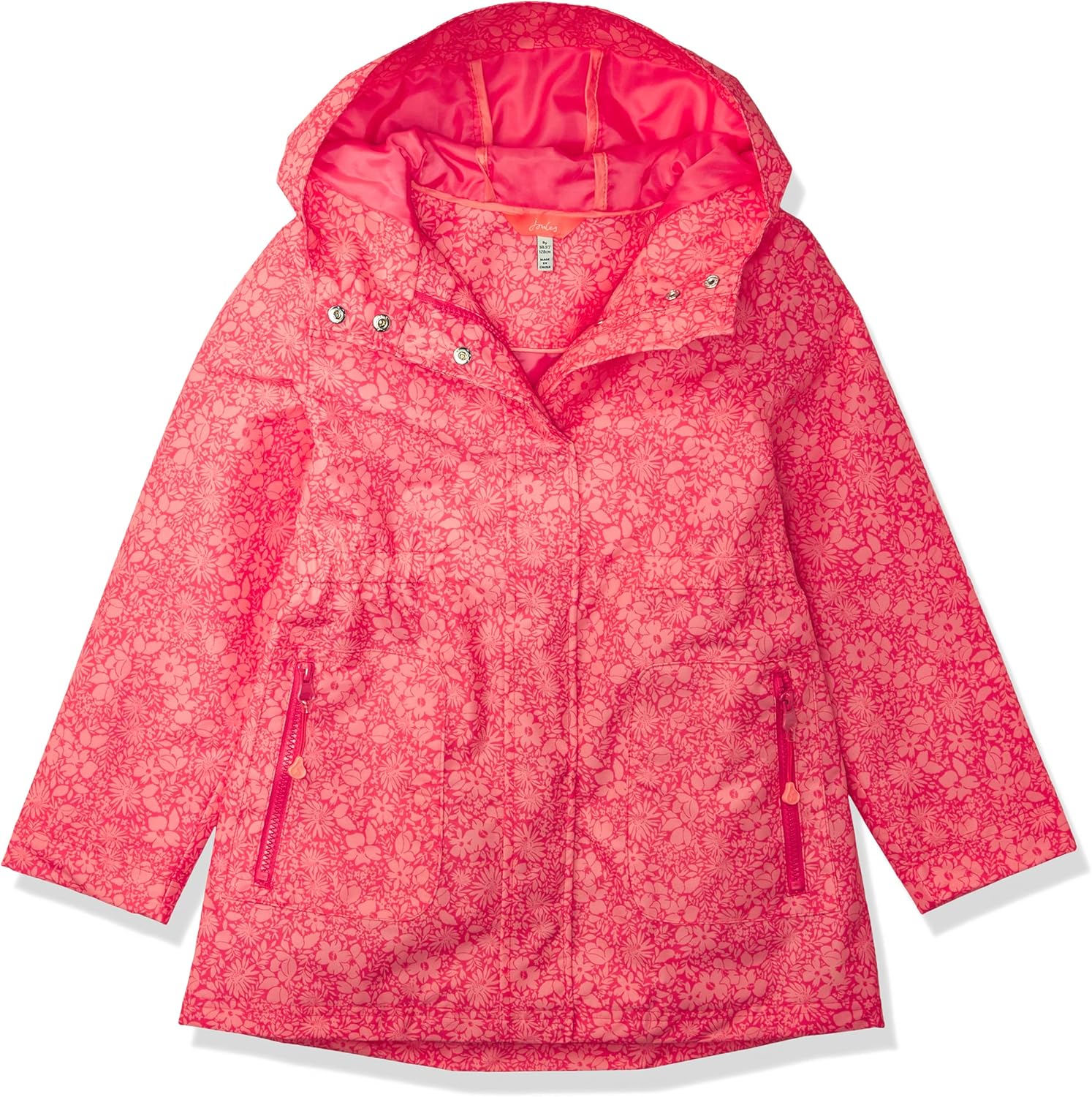 Joules Girls' Raincoat, Pink Floral, 6 Amazon.co.uk Clothing