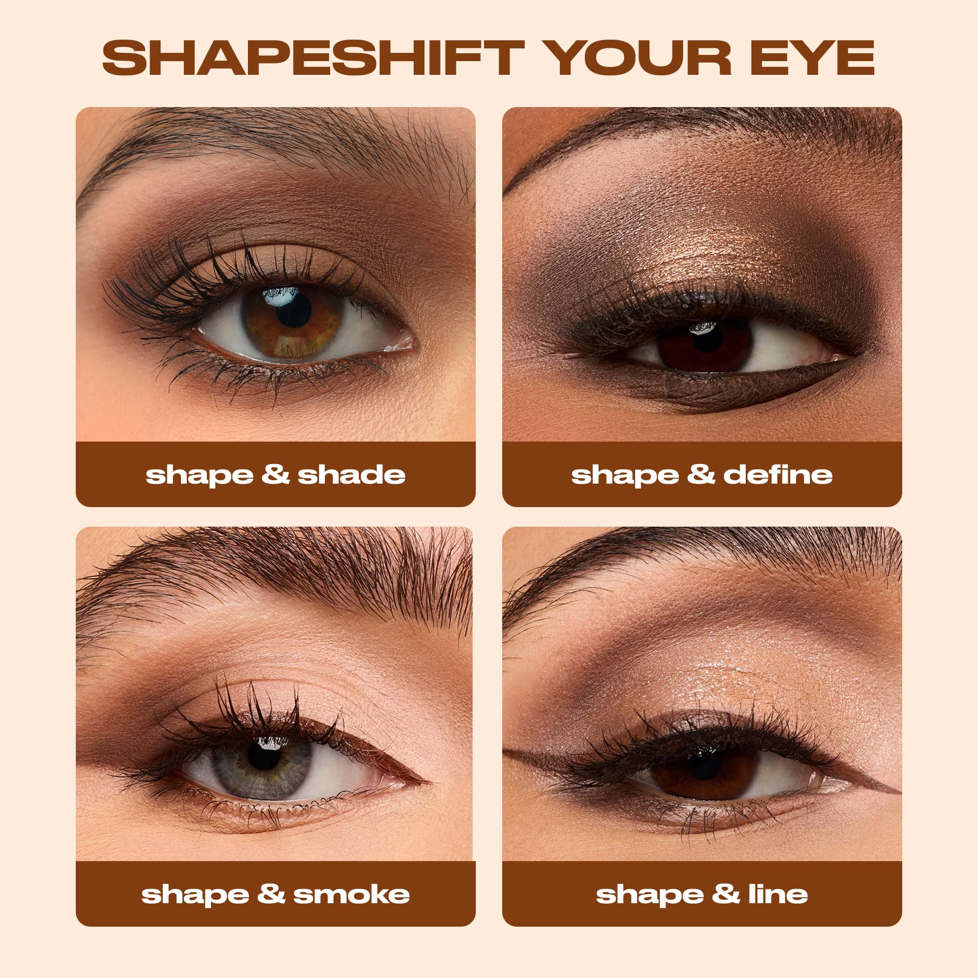 URBAN DECAY Naked Shaped Eyeshadow Palette - Multi-Use Neutral Eye & Face Palette, 14 Crease & Transfer-Resistant Shades, Up to 16HR Wear, Sculpting Creams, Defining Powders, Shimmer Highlighters