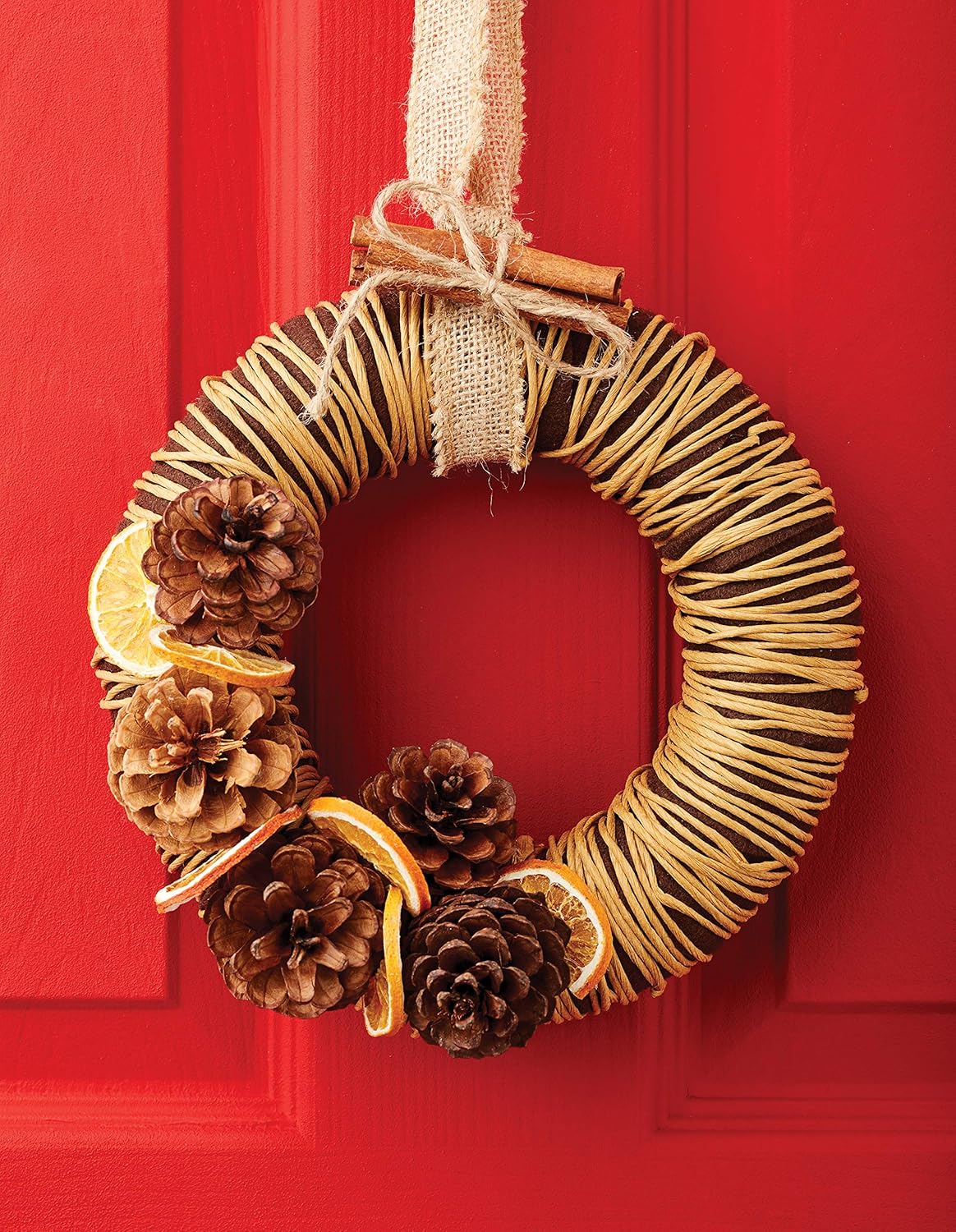 Create Christmas Couronne de Noël en polystyrène Blanc Taille unique