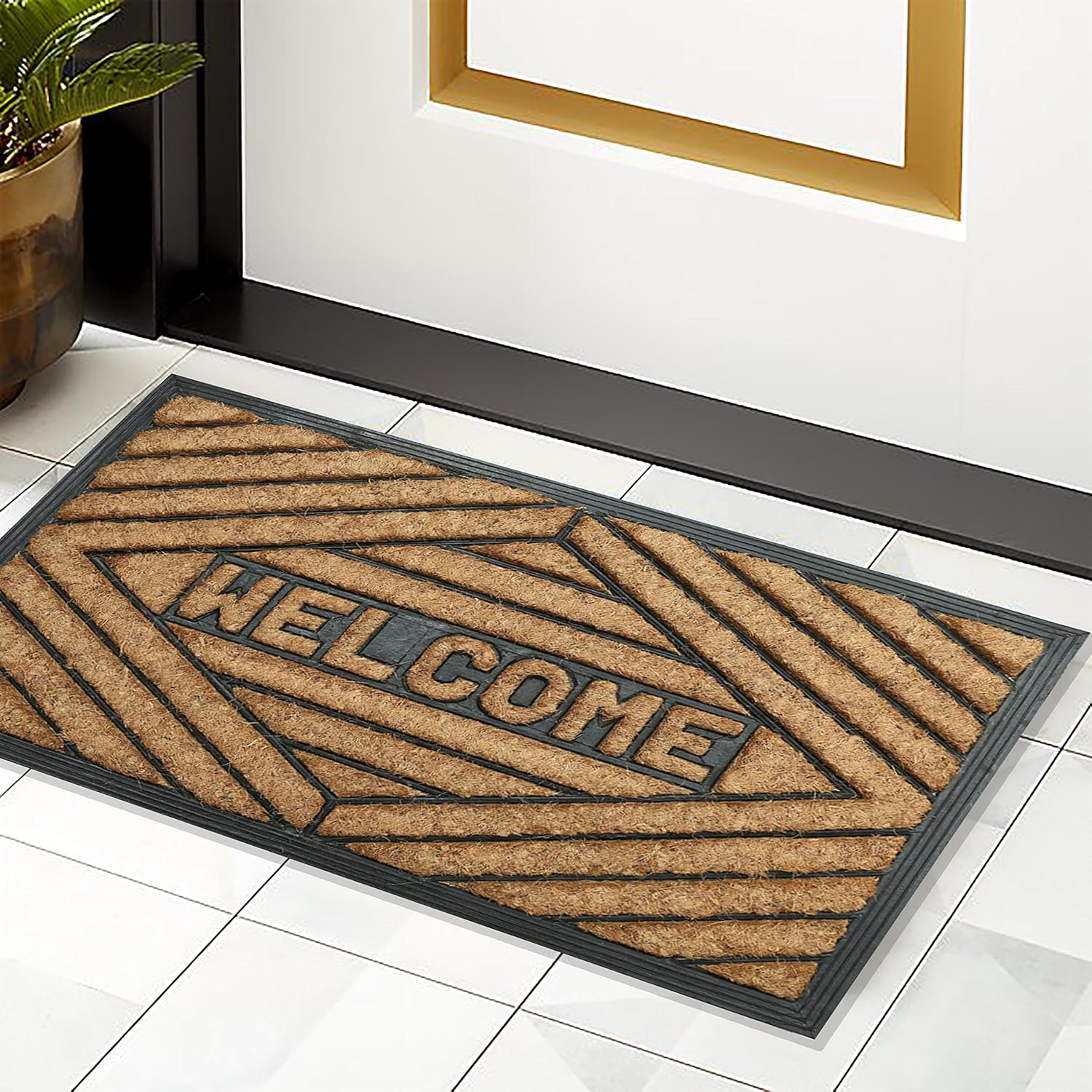 Buy Rubber Backed Coir Door Mat Front Door Mat Bc20 Moulded Mats