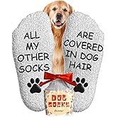 Cavertin Fuzzy Dog Socks with Gift Packaging, Dog Gifts for Women & Men, Funny Socks, Fluffy Dog Mom Gifts