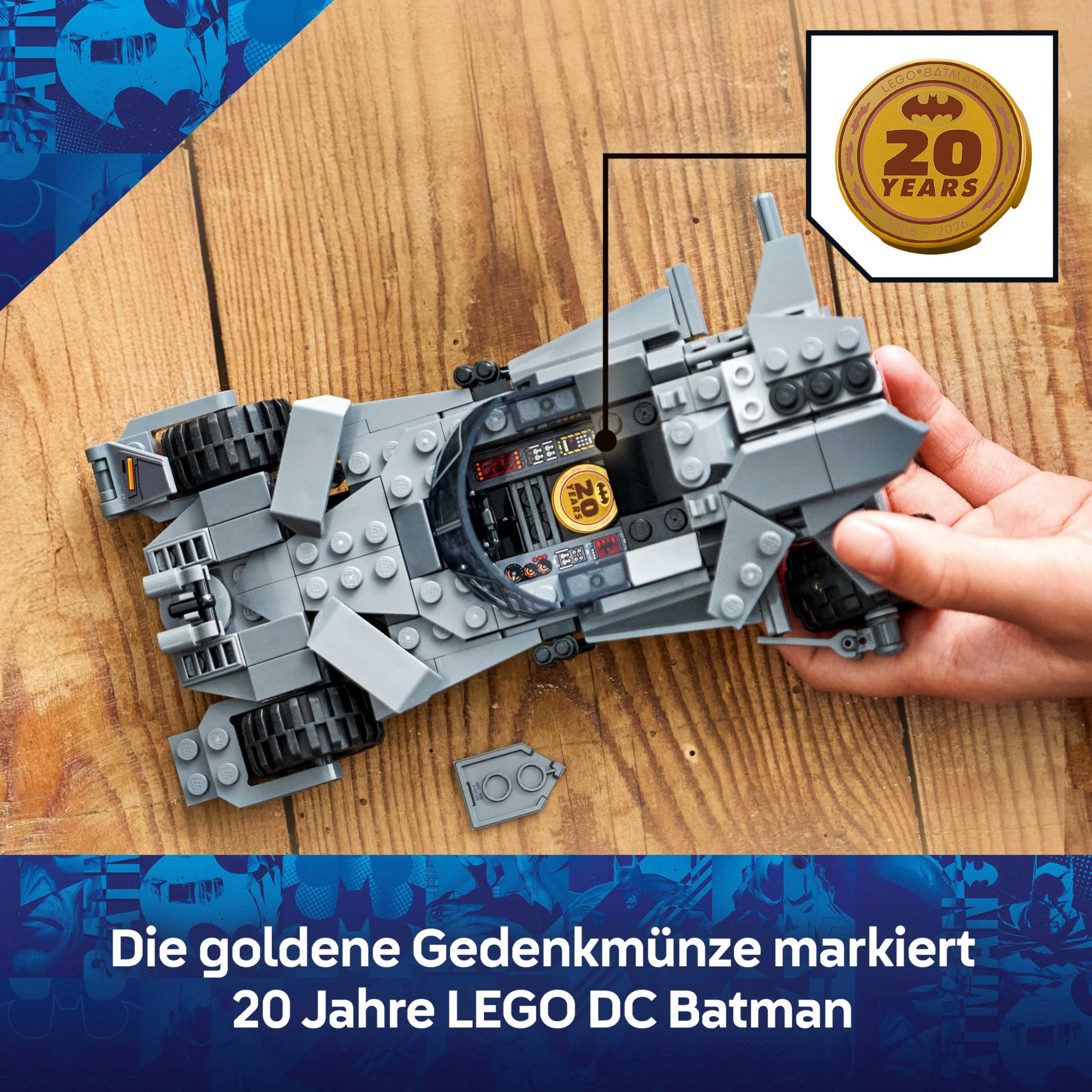 LEGO DC Batman Batman vs. Superman: Batmobil - Superhelden Spielzeugauto - Kreatives Spielzeug mit Minifigur für Kinder ab 9 Jahren - DIY Bauset zum Spielen - Geschenk für Jungen und Mädchen - 76331 6