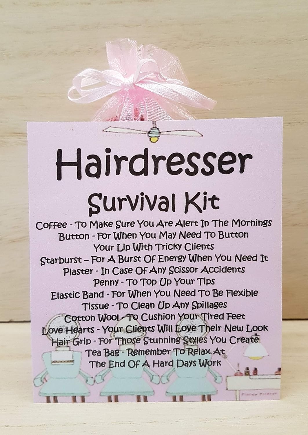 Hairdresser Survival Kit A Unique Fun Novelty Gift /Secret Santa