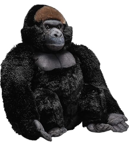 Wild Republic Huggers Gorilla Plush - 8 Inch Stuffed Animal With Slap Bracelet, Eco-Friendly Fill