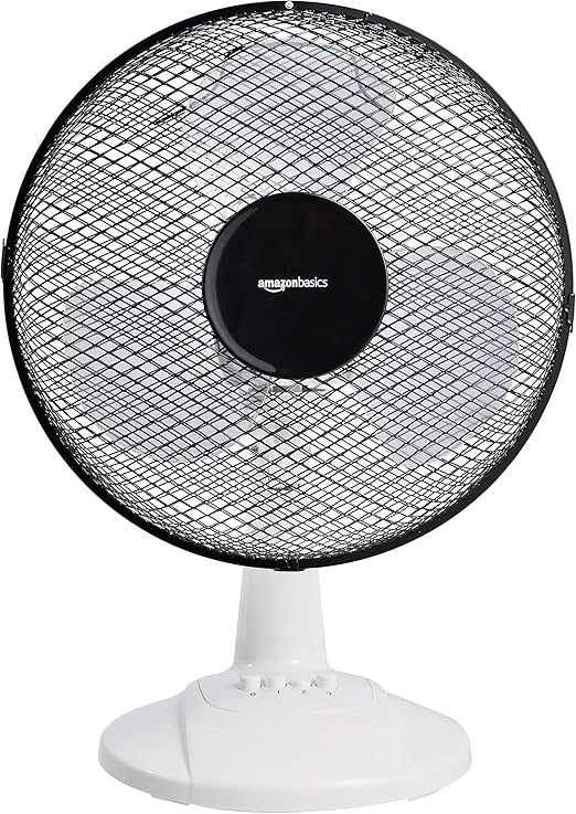 Amazon Basics 3 Speed Oscillating Table Desk Fan 40w Black Uk Amazon Co Uk Home Kitchen