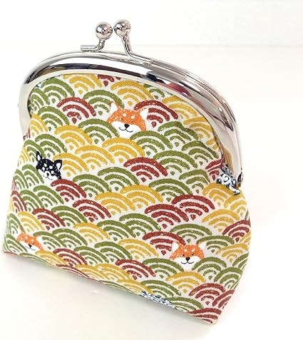 Amazon Co Jp Ktm 072 がま口 ポーチ 小銭入れ メイクポーチ 小物入れ 犬 わんこ レディース 手作り ハンドメイド 楽器