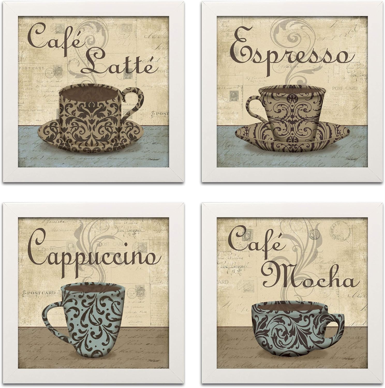 Amazon Com Lovely Vintage Espresso Cafe Latte Cafe Mocha
