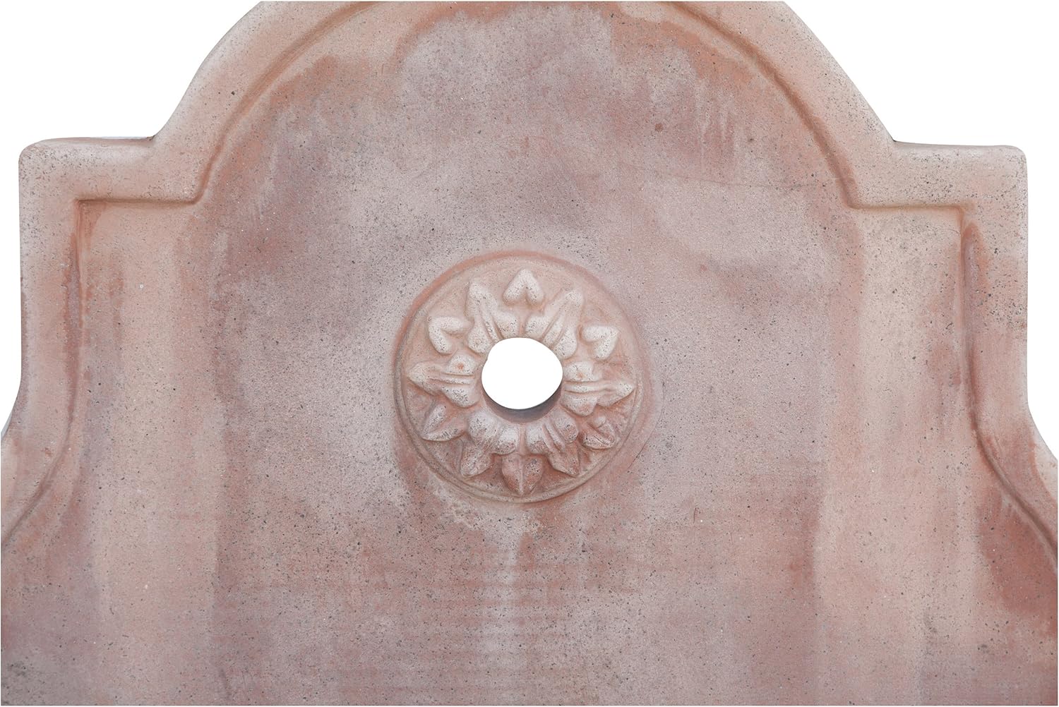Biscottini Tuscan Terracotta Made W60xDP42xH130 cm Sized Aged Wall Fountain: Home & Kitchen