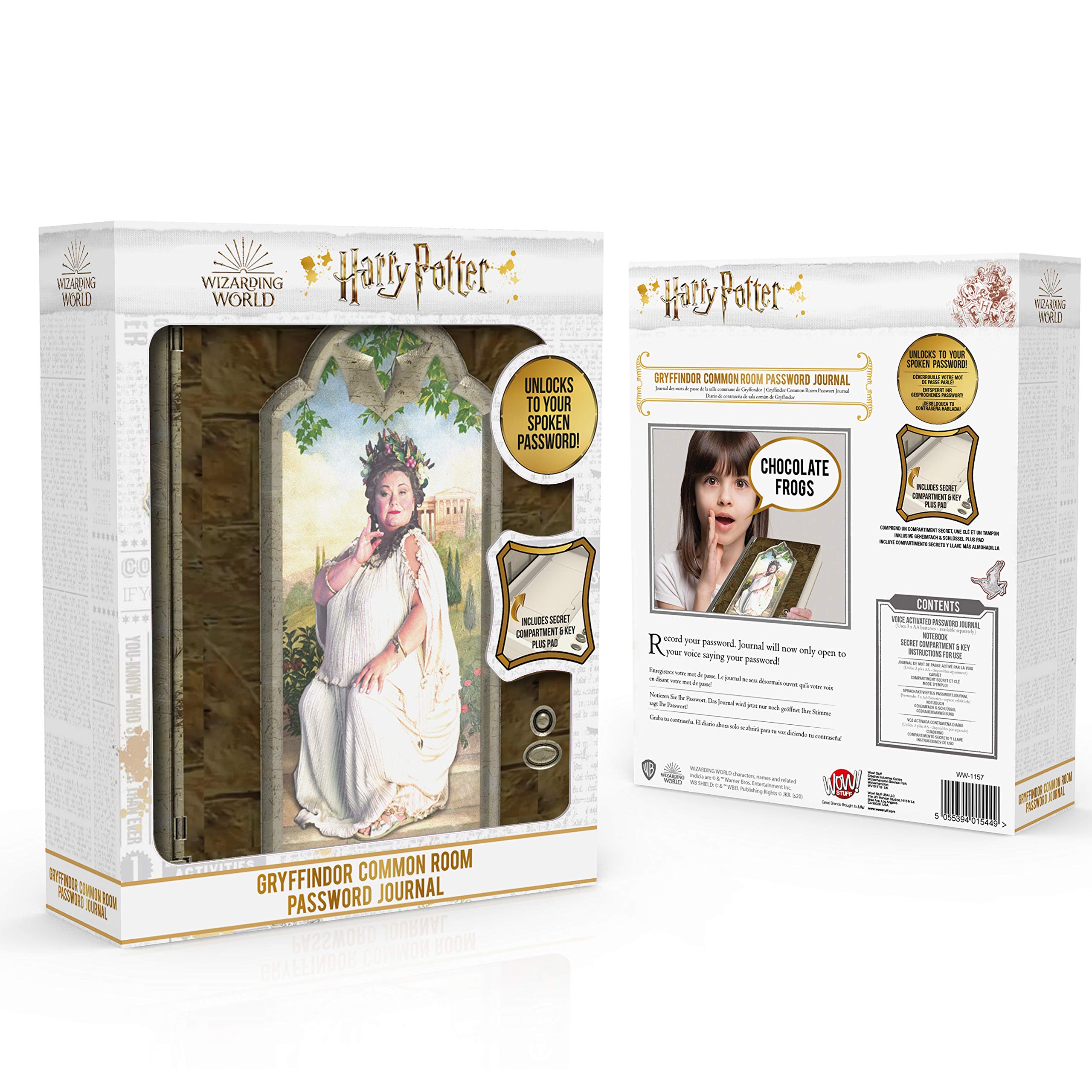 Harry Potter Gryffindor Common Room Password Journal - A5 Diary With Voice Activated Lock