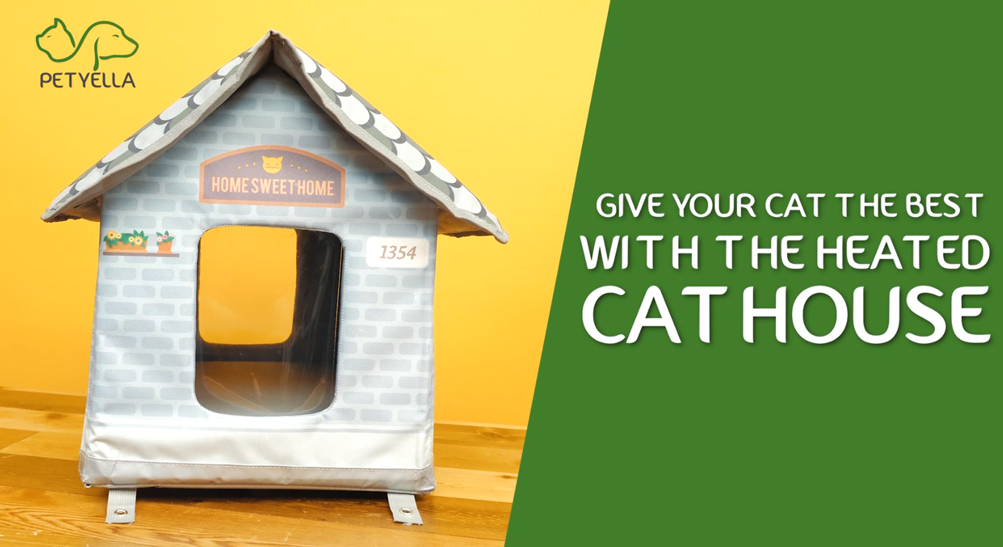 Heated Outdoor Cat House [Plug In Timer Included] Keep Your Cats Warm