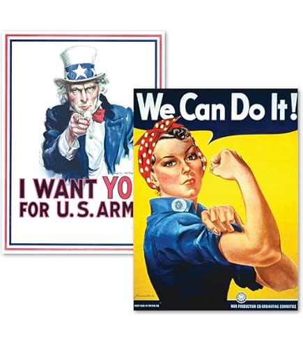 We Can Do It - Rosie the Riveter - Pôster de guerra vintage por J