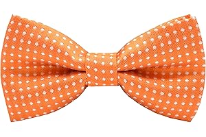 Carahere Pre-Tied Little Boy's Polka Dot Bow Ties Baby Solid Color Bow Ties For Kids M012