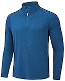 TACVASEN Men's Quarter Zip Shirts Long Sleeves