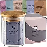 DiverseBee Bible Verse Jar, Inspirational Christian Gifts for Women, Unique Religious Birthday Gift for Mom, Sister, Daughter, Baptism & Confirmation, Bible Accessories, Prayer Jar