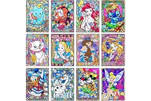 FFPTBNYX 12 Pack Full Drill Diamond Painting Kits for Adults&Beginners 5D DIY 12PCS Diamond Art Kits Paint with Round Diamonds and Gems for Home Wall Decor Gifts(11.8''x15.7'')