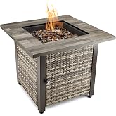 Endless Summer, The Aiden, 30" Square Outdoor Propane Gas Fire Pit
