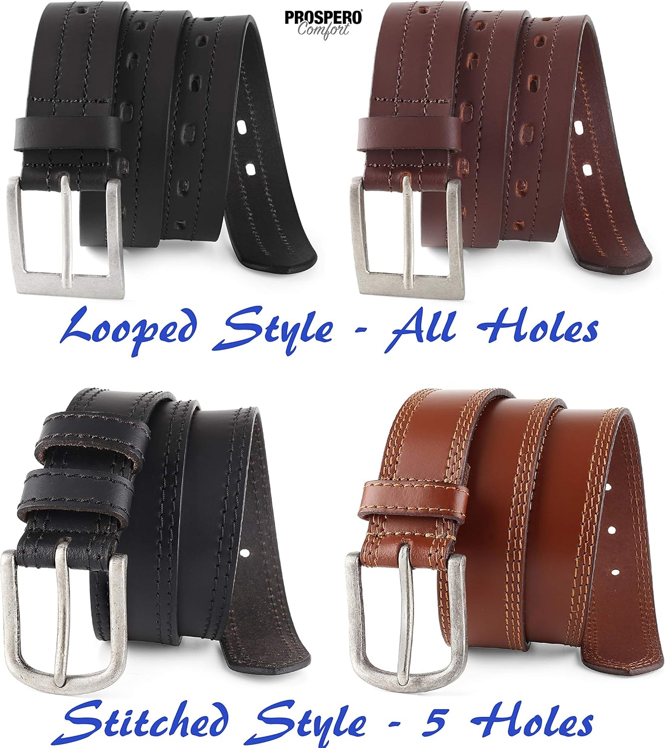 men's belt with holes all around
