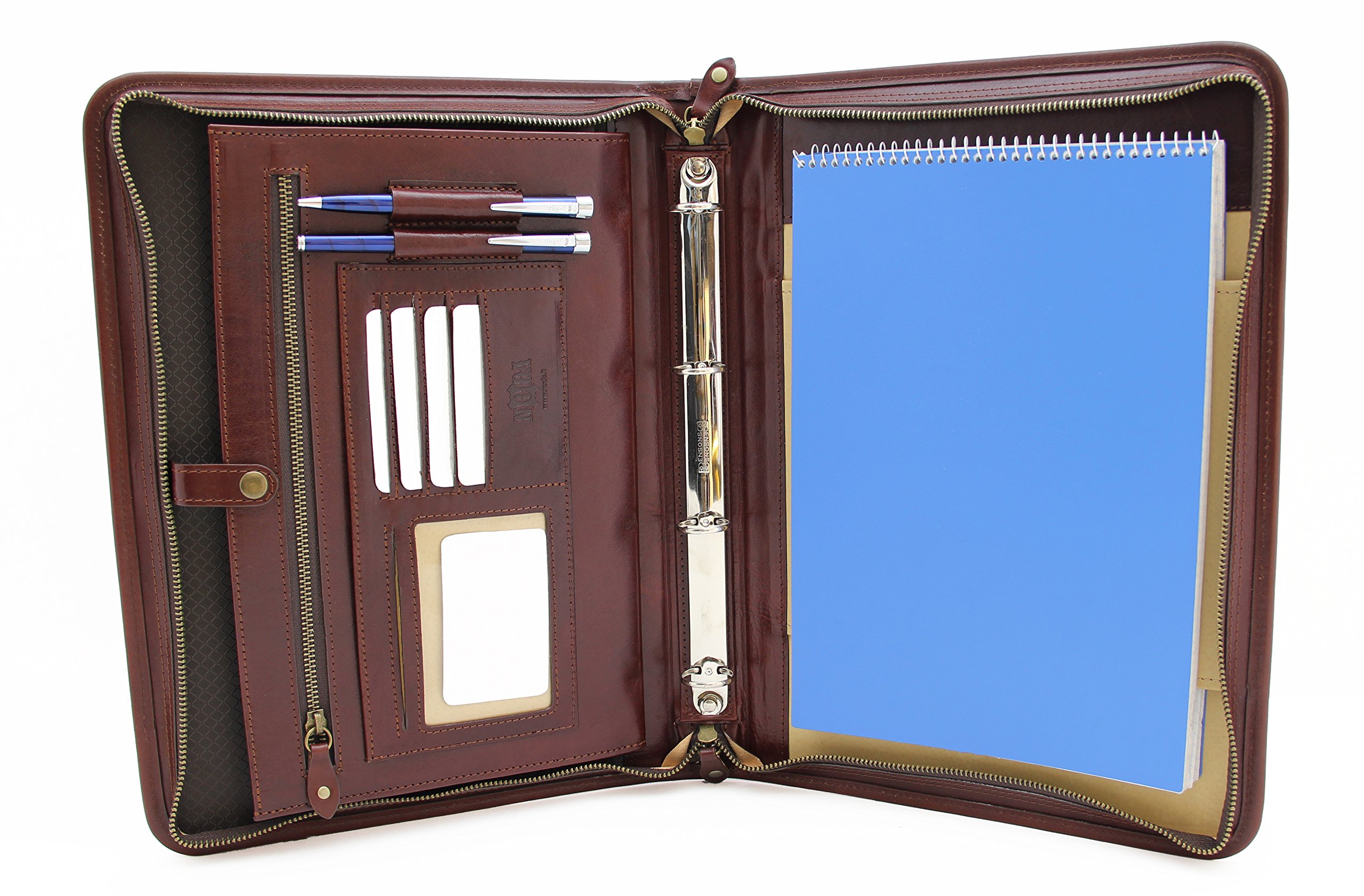 Leather Organizer Ring Binder, Portfolio a4, Notebook Holder, Professional Document Holder, Conference Folder a4