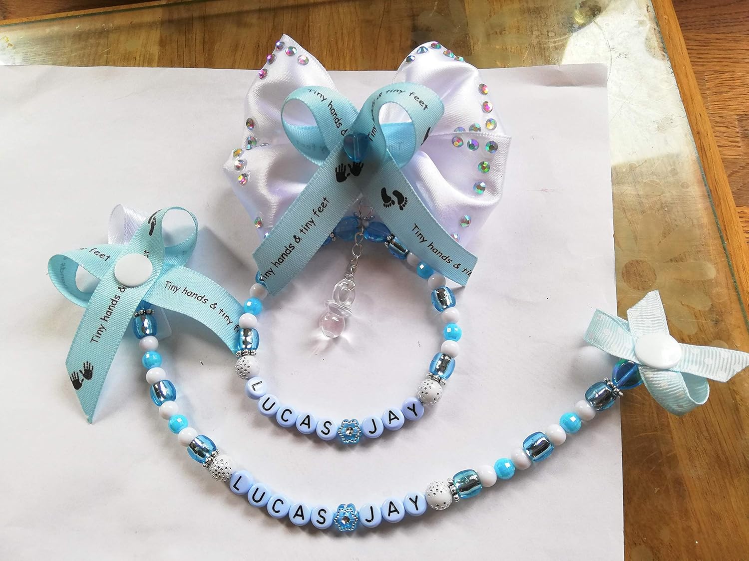 personalised pram clips