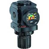 Ingersoll Rand ARO R37121-600-VS 1/4" NPT Air Regulator with Gauge | Features a 1/4" NPT connection, pressure gauge, and 250 PSI max inlet, ideal for precise compressed air regulation