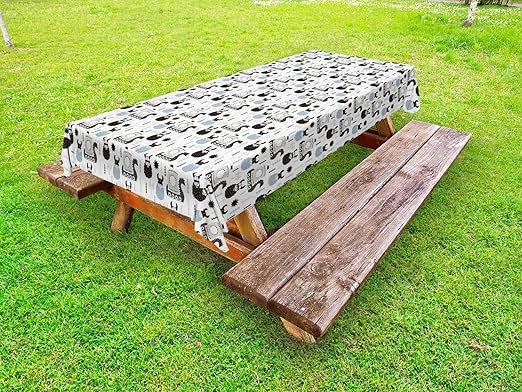 Amazon Com Ambesonne Scandinavian Outdoor Tablecloth Nursery