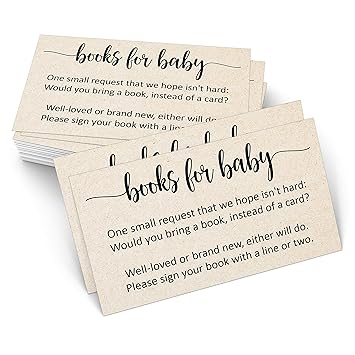 baby shower insert cards