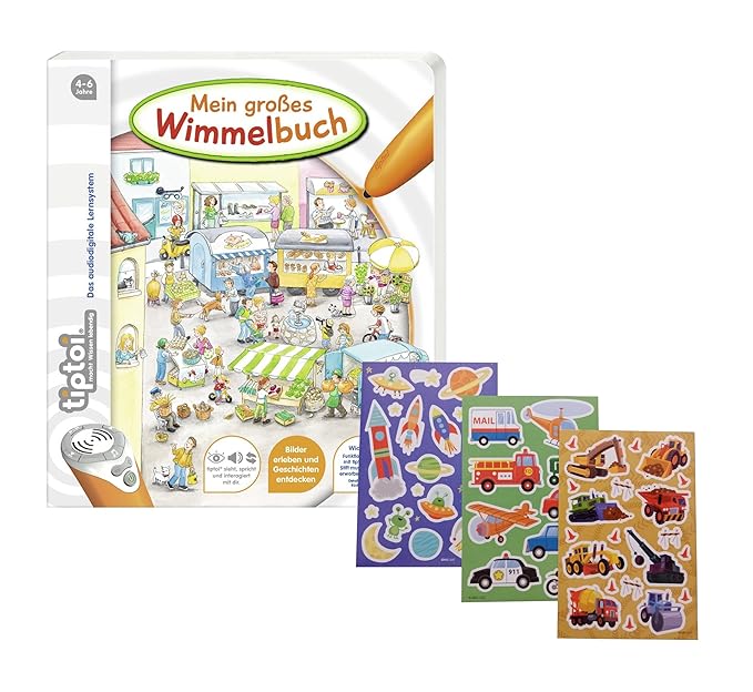 Ravensburger tiptoi Mein großes Wimmelbuch + Gratis Kinder Sticker