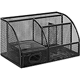 �鶹�� Basics Pen Holder and Desk Organizer, Office Caddy Storage, Black, ‎23.11 x 14.99 x 13.97 cm