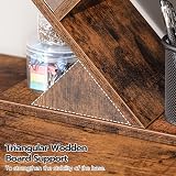HOOBRO Tree Book Shelf 71 cm 4-Tier Small Bookcase Rustic Brown Black view 7