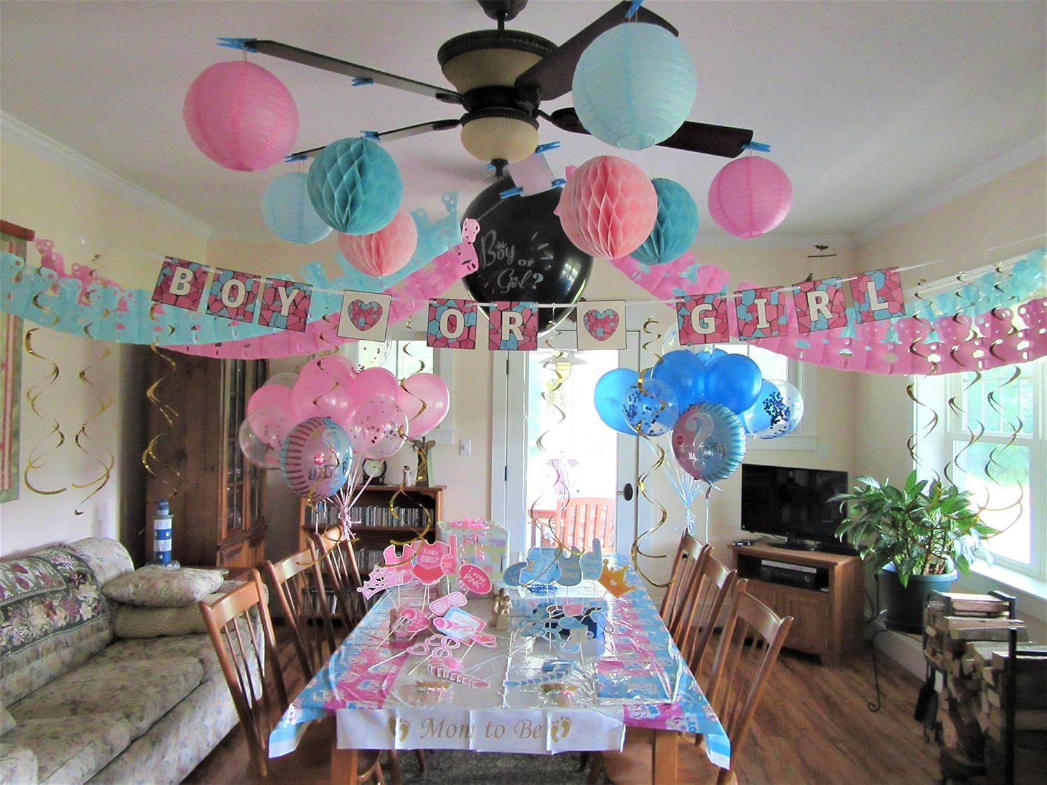 Best table cloth gender reveal