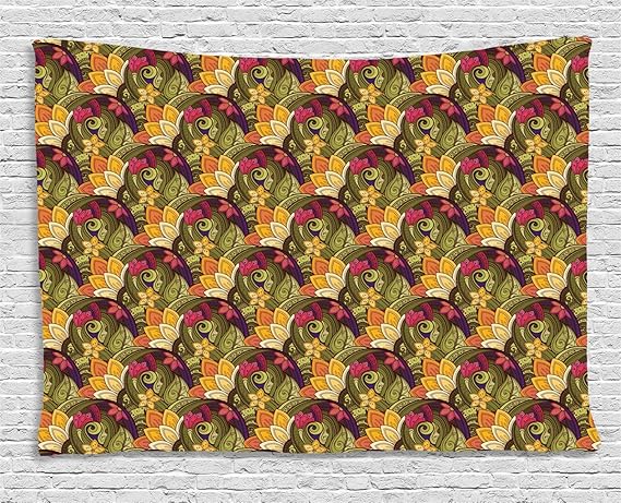 ABAKUHAUS Ethnisch Wandteppich, Böhmisches orientalisches Kraut