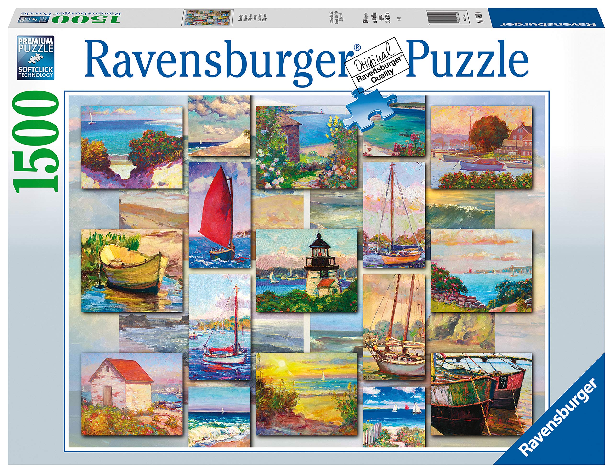 Ravensburger Coastal Collage 1500 Piece Jigsaw Puzzle for Adults Kids Age 12 Years Up