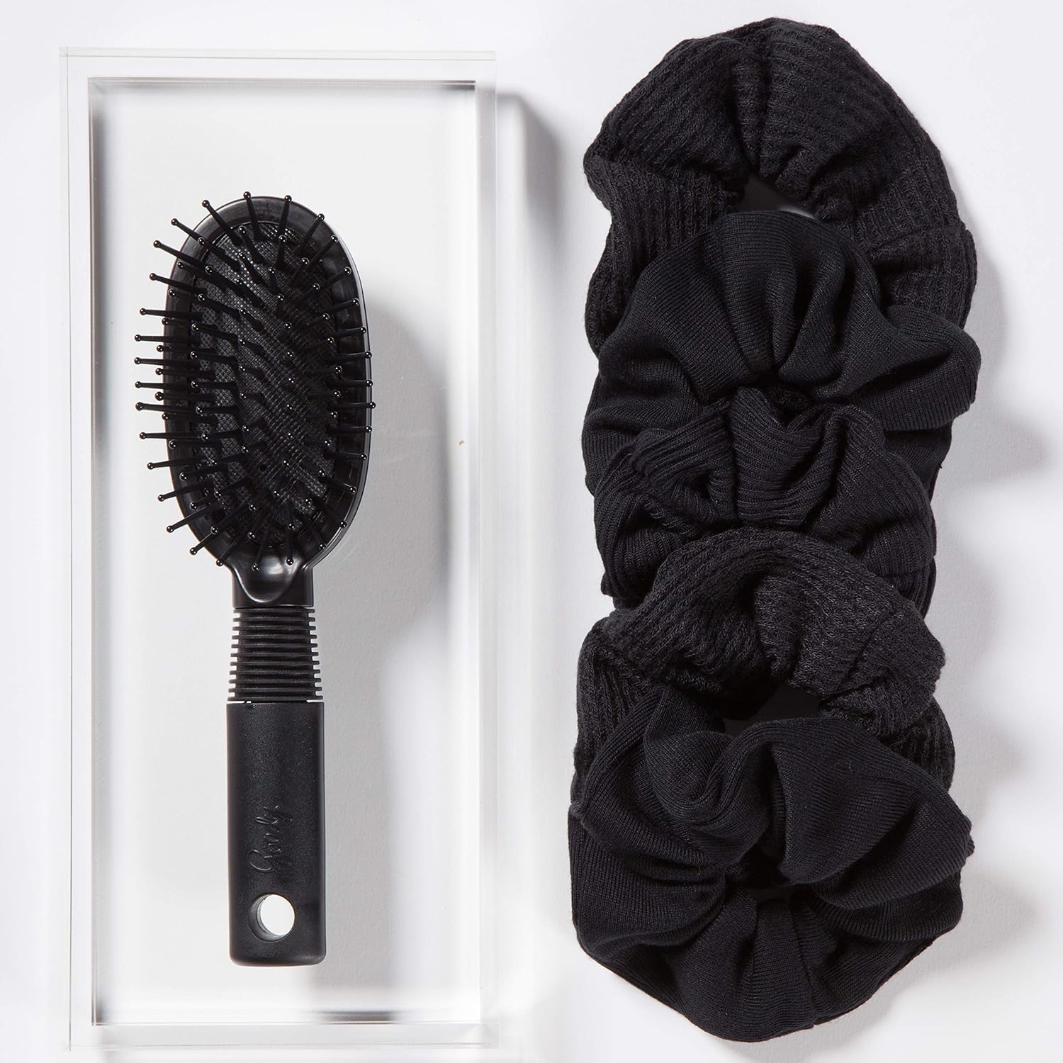 Goody Hair Ouchless Painfree Women's Hair Scrunchie, 8 count, Black : Hair Scrunchie : Beauty
