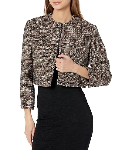 Theory Women's Crop Double Breasted Jacket, Black, 4 at Amazon