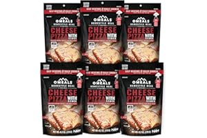 OMEALS Cheese Pizza w/Sauce Good to Go Meals | Mre Meals Military 2022 Bulk, Self Heating Emergency Food Supplies, Fully Cooked Backpacking Meals and Camp Food with Extended Shelf Life | USA | 6 Pack