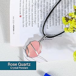 SUBYATH Rose Quartz Jewelry - Stone Pendant