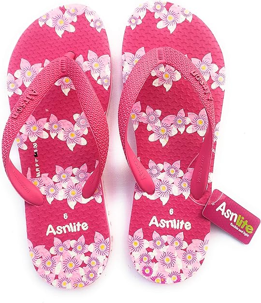 Amazon.com | Rubber Slipper Chappal for Ladies/Women (5, Purple) | Slippers