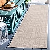 Martha Stewart x SAFAVIEH Outdoor Area Rug Collection - 2' x 7' Runner, Ivory, Weather Resistant & Washable, Ideal for Patio,
