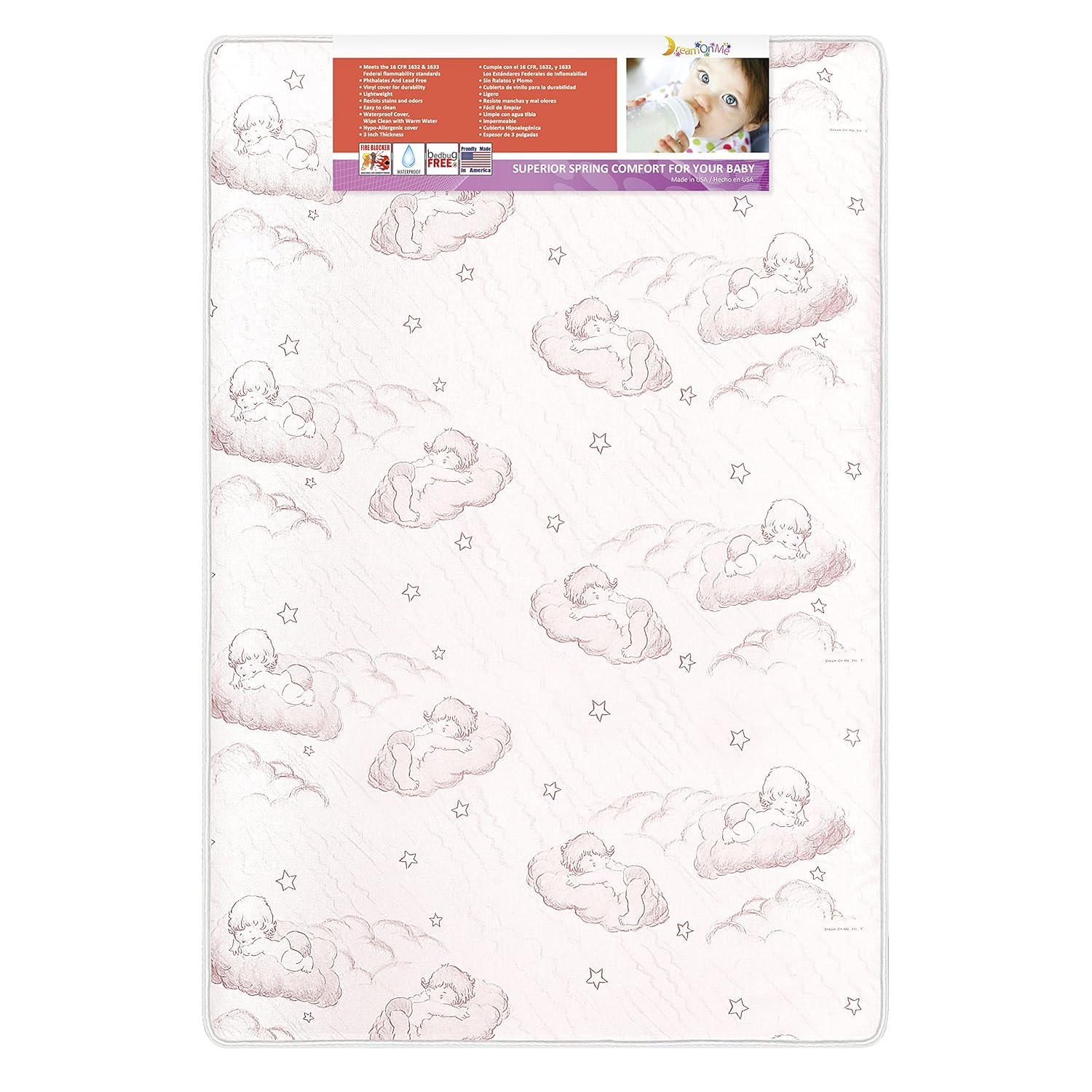 portable crib mattress size