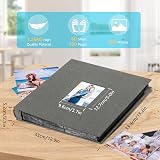 DazSpirit 6x4 Inch Photo Album 600 Photos Linen Cover 10x15 Slip-In Pockets view 2