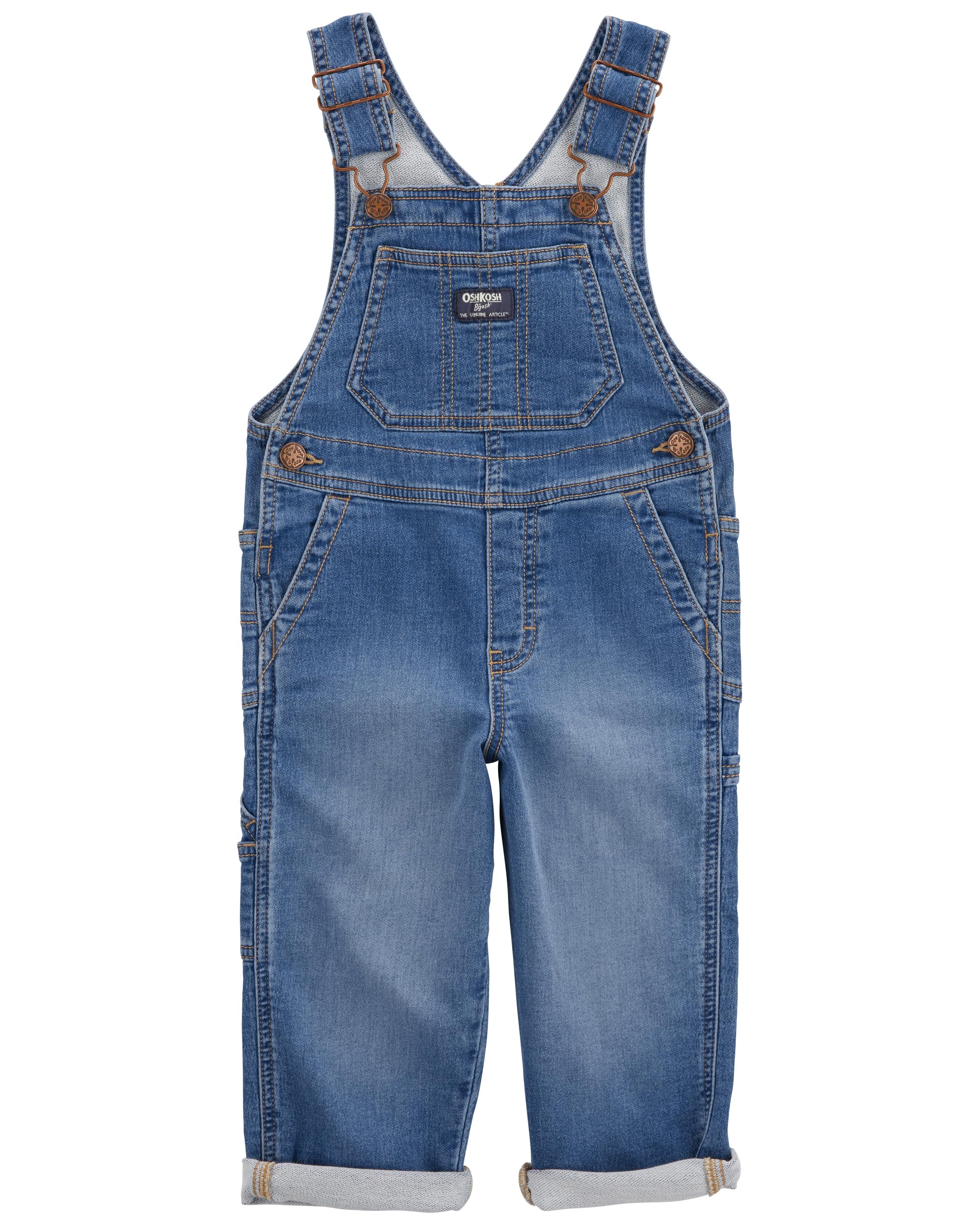 Oshkosh Boys World's Best Overalls, Brasstown Denim, 4T Image