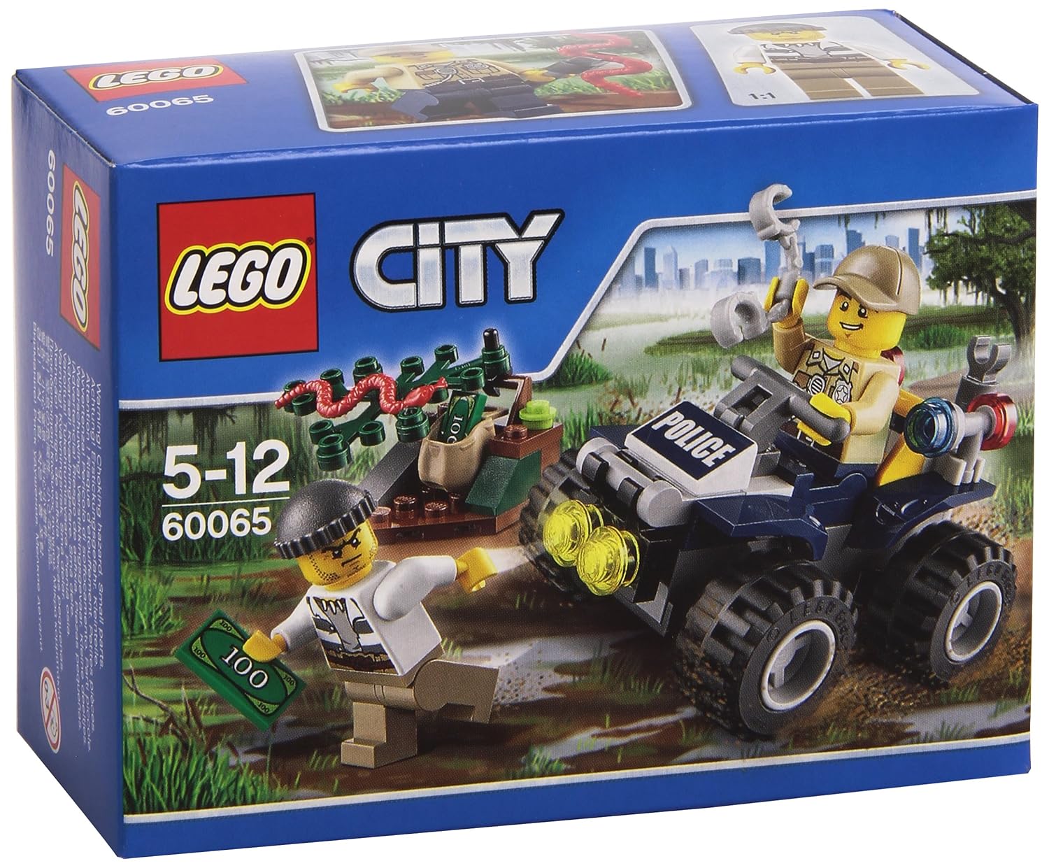 lego city le 4x4 du policier des marais de lego